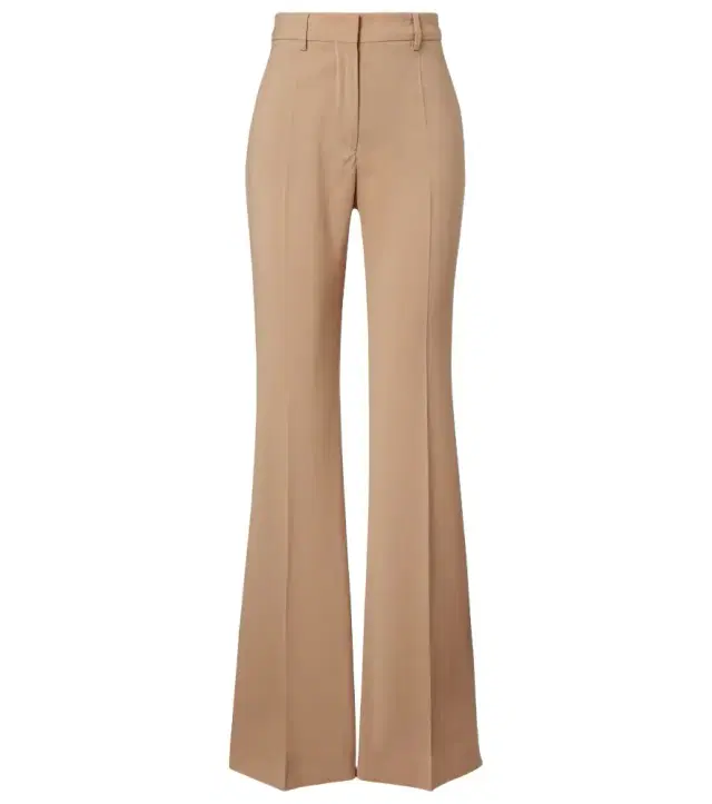 Virgin wool flared pants