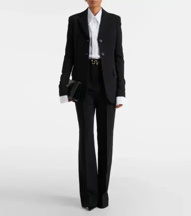 Sportmax Belted crêpe straight pants | Thumbnail 3 Sportmax Belted crêpe straight pants | Thumbnail 3