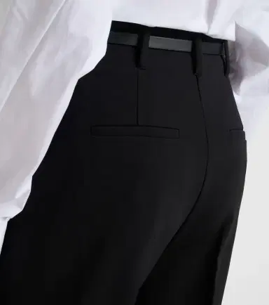 Sportmax Belted crêpe straight pants | Thumbnail 6 Sportmax Belted crêpe straight pants | Thumbnail 6