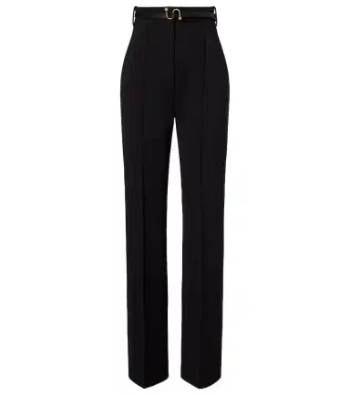 Sportmax Belted crêpe straight pants | Thumbnail 1 Sportmax Belted crêpe straight pants | Thumbnail 1