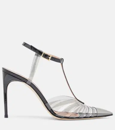 Malone Souliers Jilia leather-trimmed PVC slingback pumps | Thumbnail 3 Malone Souliers Jilia leather-trimmed PVC slingback pumps | Thumbnail 3