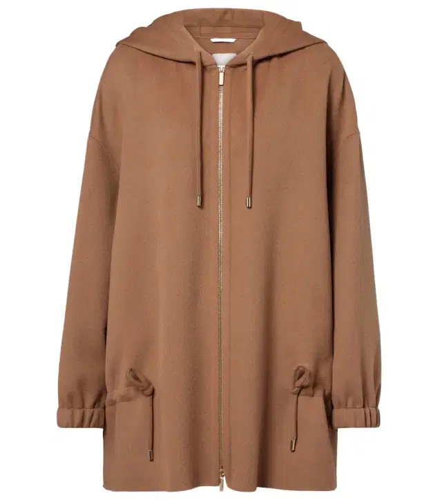 'S Max Mara Hooded virgin wool jacket