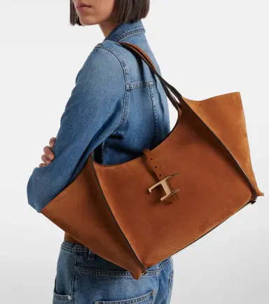 Tod's T Timeless Small suede tote bag | Thumbnail 5