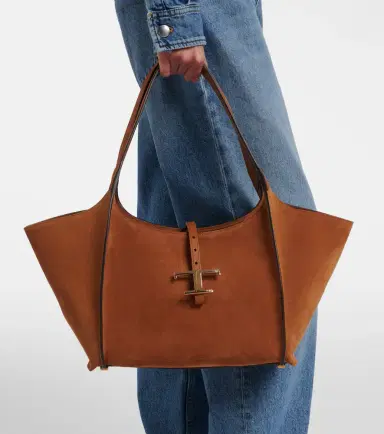 Tod's T Timeless Small suede tote bag | Thumbnail 6