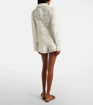 Frame Paisley Eyelet cotton shorts | Thumbnail 3 Frame Paisley Eyelet cotton shorts | Thumbnail 3