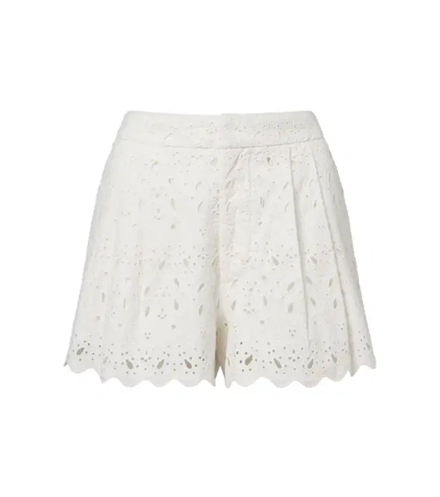 Paisley Eyelet cotton shorts