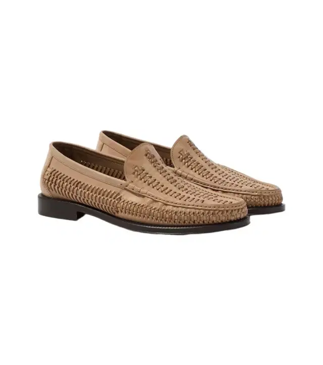 Brunello Cucinelli Woven leather loafers
