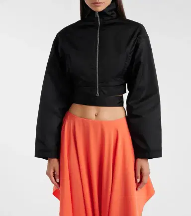 Alaïa Alaïa Belted cropped taffeta jacket | Thumbnail 6 Alaïa Alaïa Belted cropped taffeta jacket | Thumbnail 6