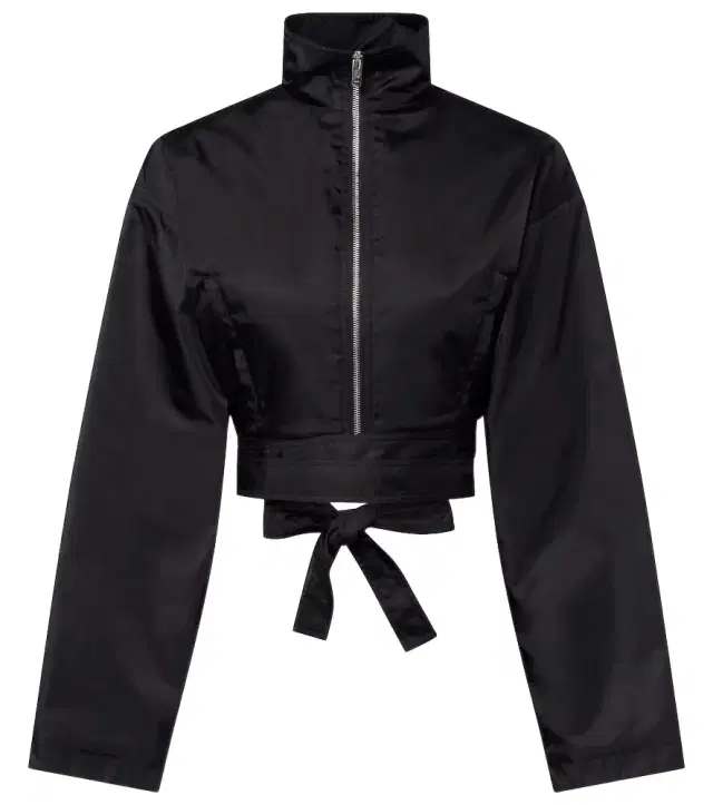 Alaïa Belted cropped taffeta jacket