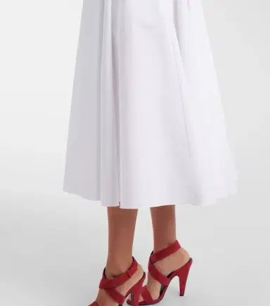 Alaïa Alaïa Cotton poplin midi dress | Thumbnail 3