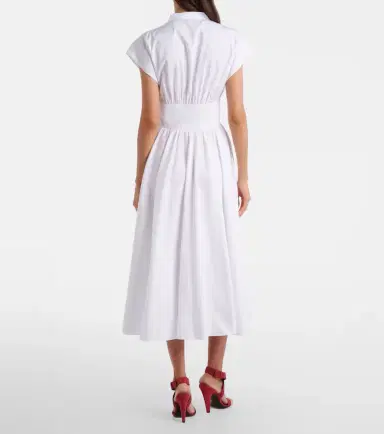 Alaïa Alaïa Cotton poplin midi dress | Thumbnail 5