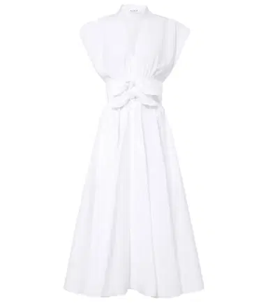Alaïa Alaïa Cotton poplin midi dress | Thumbnail 1