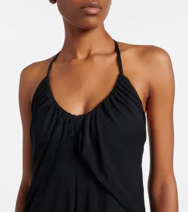 Alaïa Alaïa Draped jersey maxi dress | Thumbnail 6