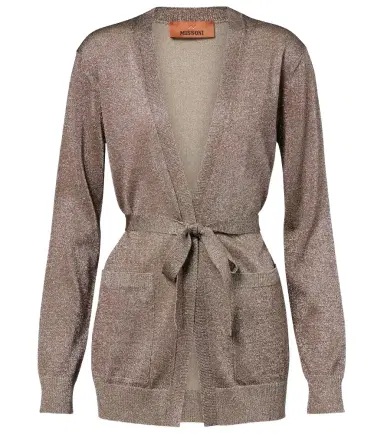 Missoni Knitted lamé wrap cardigan | Thumbnail 1
