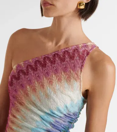 Missoni Gathered one-shoulder maxi dress | Thumbnail 3