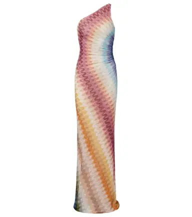Missoni Gathered one-shoulder maxi dress | Thumbnail 1