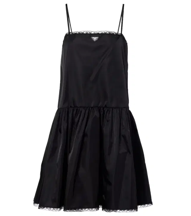 Prada Re-Nylon lace-trimmed minidress