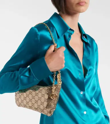 Gucci GG mesh shoulder bag | Thumbnail 6