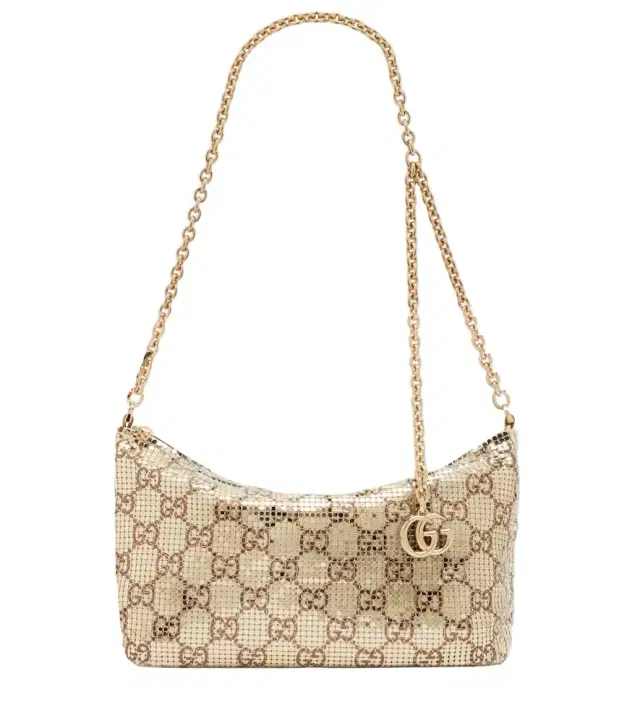 GG mesh shoulder bag
