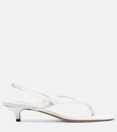 TOTEME Floral-appliqué satin slingback sandals | Thumbnail 3 TOTEME Floral-appliqué satin slingback sandals | Thumbnail 3