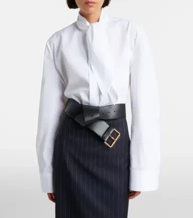 Givenchy Tie-neck cotton shirt | Thumbnail 4 Givenchy Tie-neck cotton shirt | Thumbnail 4