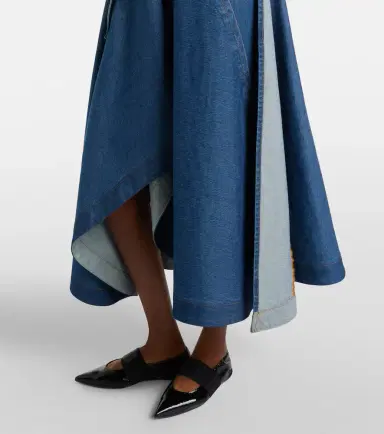 Givenchy Asymmetric denim midi skirt | Thumbnail 2