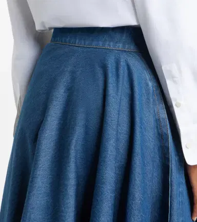 Givenchy Asymmetric denim midi skirt | Thumbnail 5