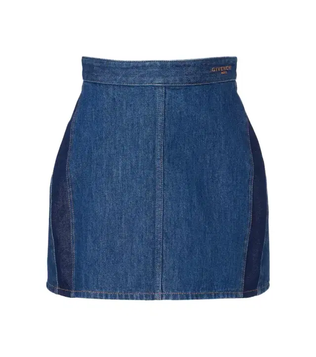 Givenchy Logo denim miniskirt
