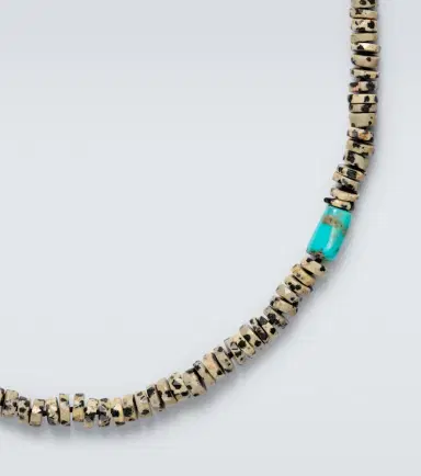 Ileana Makri 9kt white gold beaded necklace with quartzes and turquoises | Thumbnail 3 Ileana Makri 9kt white gold beaded necklace with quartzes and turquoises | Thumbnail 3