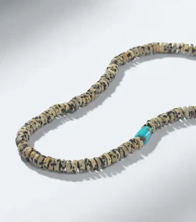 Ileana Makri 9kt white gold beaded necklace with quartzes and turquoises | Thumbnail 4 Ileana Makri 9kt white gold beaded necklace with quartzes and turquoises | Thumbnail 4
