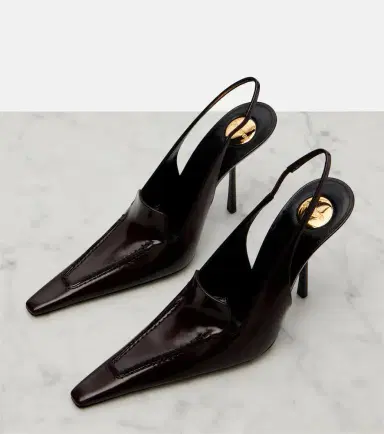Saint Laurent Voltaire leather slingback pumps | Thumbnail 3 Saint Laurent Voltaire leather slingback pumps | Thumbnail 3