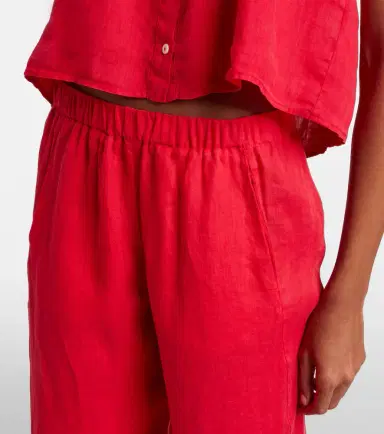 Velvet Lola linen wide-leg pants | Thumbnail 2