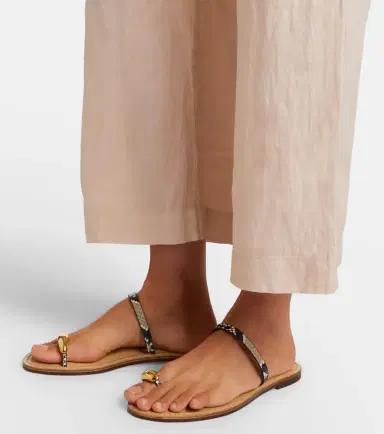 Velvet Lola linen wide-leg pants | Thumbnail 2