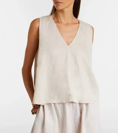 Velvet Renna linen top | Thumbnail 2