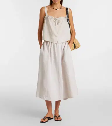 Velvet Virginia linen midi skirt | Thumbnail 5 Velvet Virginia linen midi skirt | Thumbnail 5