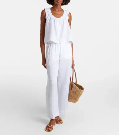 Velvet Tana linen top | Thumbnail 2