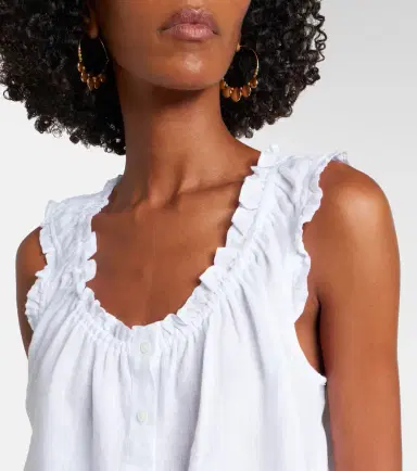 Velvet Tana linen top | Thumbnail 4