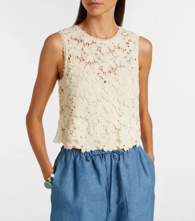 Velvet Simona cotton-blend guipure lace top | Thumbnail 3 Velvet Simona cotton-blend guipure lace top | Thumbnail 3