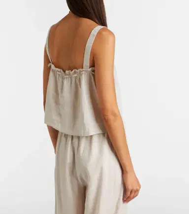 Velvet Izzie linen top | Thumbnail 2