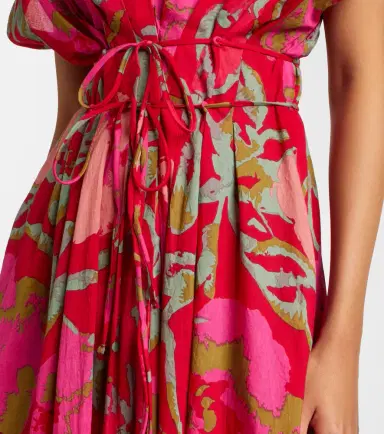 Velvet Leilani printed cotton midi dress | Thumbnail 5