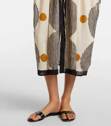 Velvet Amira printed cotton kaftan | Thumbnail 2