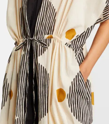 Velvet Amira printed cotton kaftan | Thumbnail 3