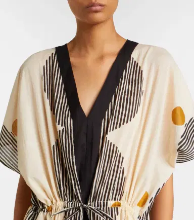 Velvet Amira printed cotton kaftan | Thumbnail 5