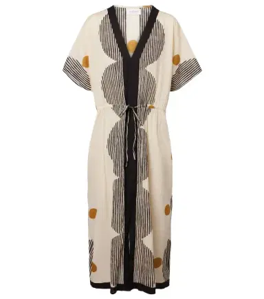 Velvet Amira printed cotton kaftan | Thumbnail 1