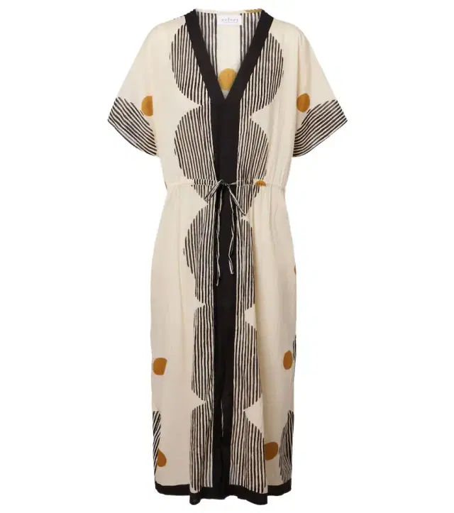 Amira printed cotton kaftan