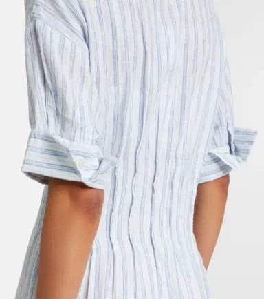 Velvet Saron striped cotton and linen shirt dress | Thumbnail 5