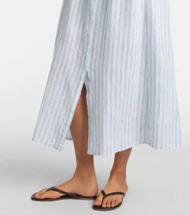 Velvet Saron striped cotton and linen shirt dress | Thumbnail 7