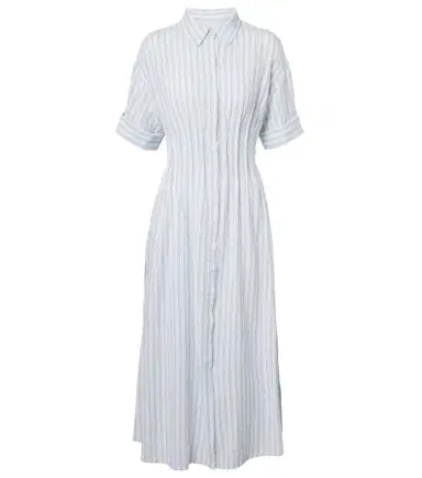 Velvet Saron striped cotton and linen shirt dress | Thumbnail 1