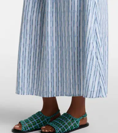 Velvet Senara striped cotton-blend maxi dress | Thumbnail 4 Velvet Senara striped cotton-blend maxi dress | Thumbnail 4