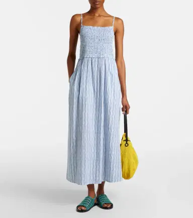Velvet Senara striped cotton-blend maxi dress | Thumbnail 6 Velvet Senara striped cotton-blend maxi dress | Thumbnail 6